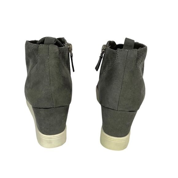 MIA Grey Wedge Bootie Women’s Size 9.5 Medium Pre-Owned - Picture 6 of 10